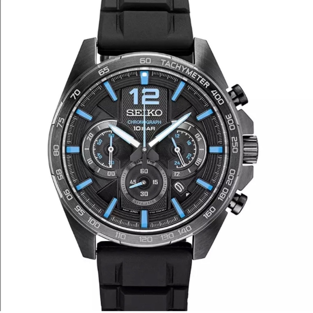 Essentials Chronograph Quartz Black Dial SSB353